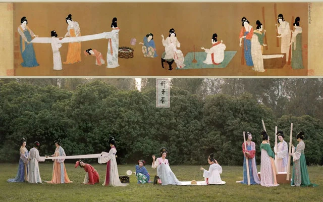 Exquisite Restored Hanfu from the Ancient Painting-3