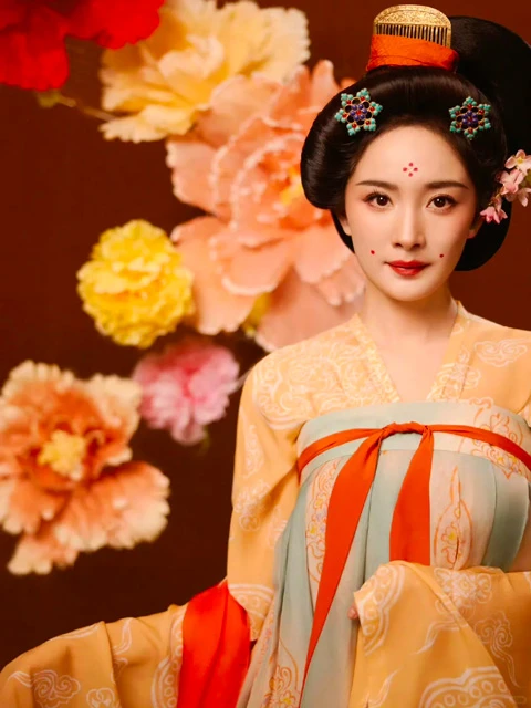 Yang Mi's Stunning Hanfu Style at the 2024 Henan Spring Festival Gala-5