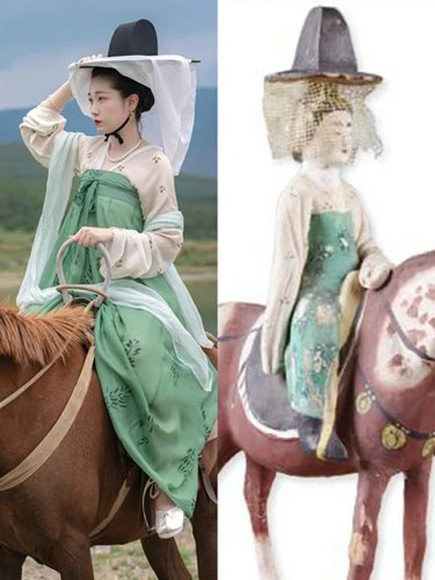 Rediscovering the Splendor of Tang Hanfu through Artifacts - Horse and Female Rider-11