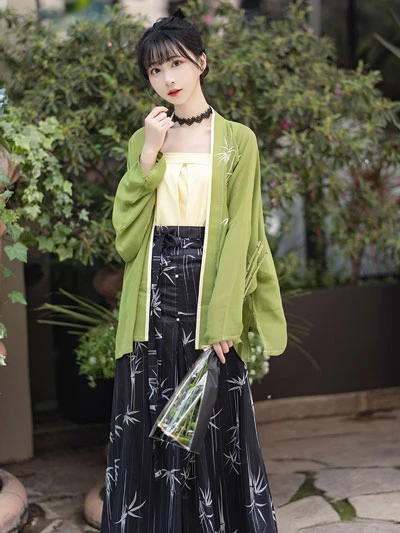 10 Gorgeous Green Hanfu Set for Summer-8