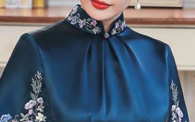 Chinese Cheongsam Lapel Forms: Characteristics and Occasions to Wear Them-4