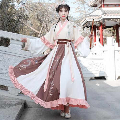 Female Child Style Hanfu Hairstyle with Forehead Accessories, Ancient Style Long Hair with Hanfu-3