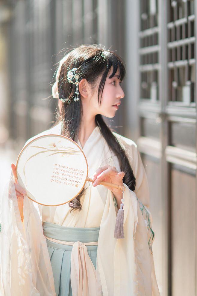 Cute and Playful Short Hair Hanfu Hairstyle Without a Hair Pad, Ancient Beauty Hanfu Hairstyle Without a Hair Pad-2