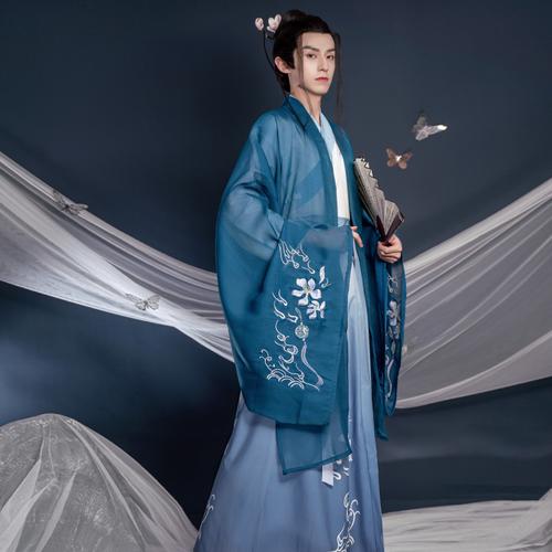 Gu-style Hanfu and Wei-Jin Male Gods, Pictures of Male Gods in Hanfu-3