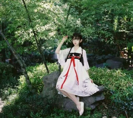 Dark Brown Hair and Brown Skirt Combinations in Traditional Hanfu Costumes-3