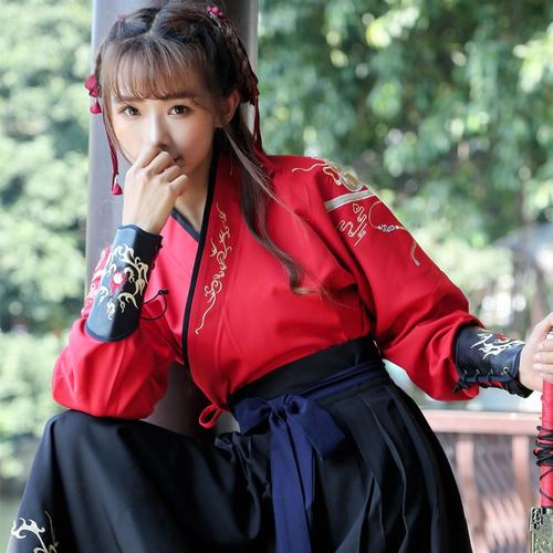 Little Girl's Hanfu for Autumn and Winter, Ancient Style Hanfu Skirt for Little Girls-3