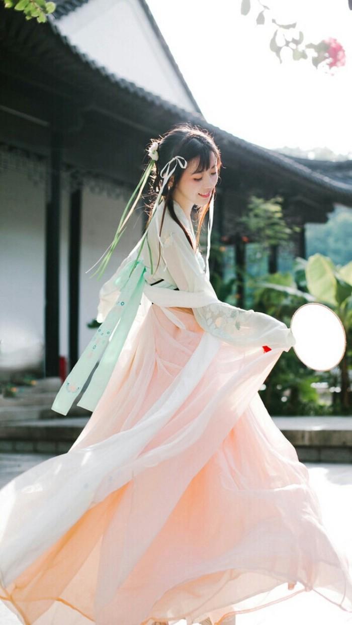 Ancient Style Hanfu Disney Princess Dress, Ancient Style Children's Hanfu Princess Dress-1