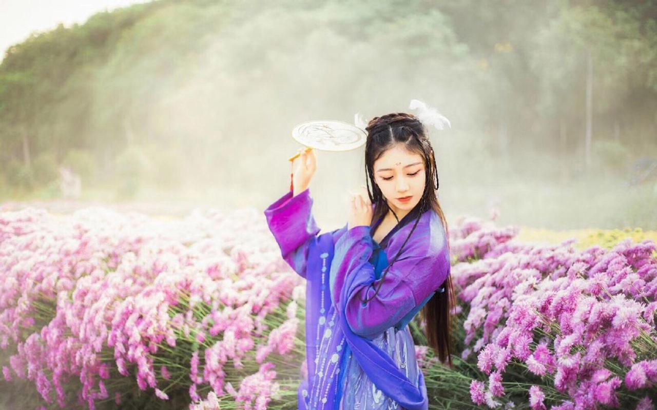 Ancient Style Hanfu Cloak Beauty, Hanfu Cloak Making-3