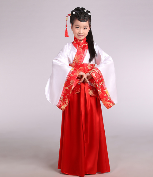 Traditional Hanfu Costume with Red Attire, Red Costumed Ancient Hanfu Stylist-2