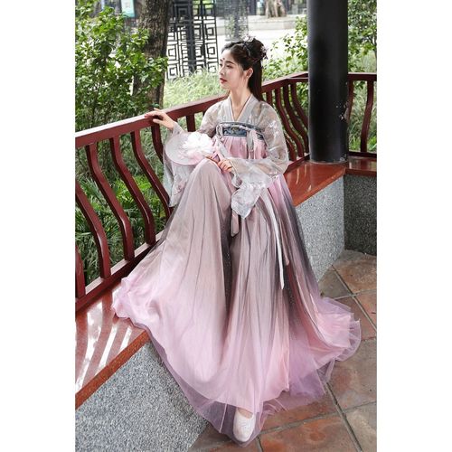 **Title: Girls' Hanfu: The Grand and Elegant Heritage of the Huaxia Tradition**-1