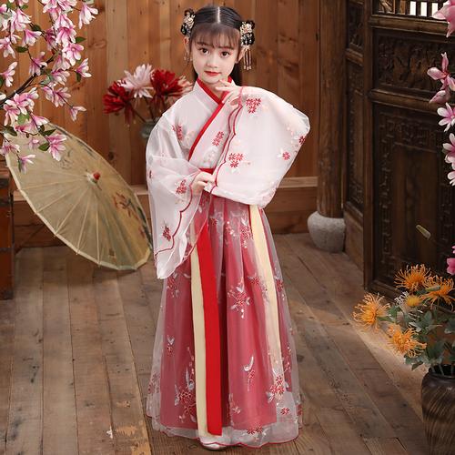 Children's Hanfu Tops for Summer, Girls' Traditional Costumes-2