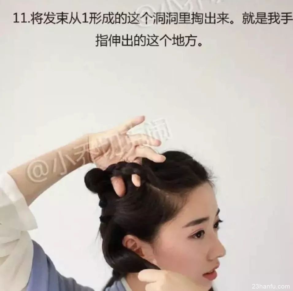 【Hanfu Hairstyles】What hairstyles are suitable for wearing Hanfu on a daily basis-41