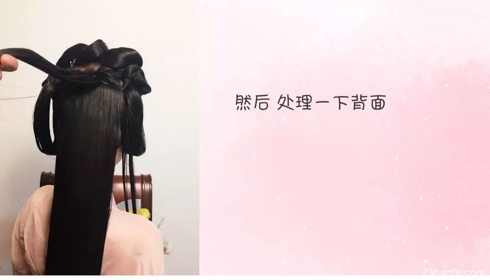 No Wig Required! Adorable Hanfu Hairstyle Tutorial-18