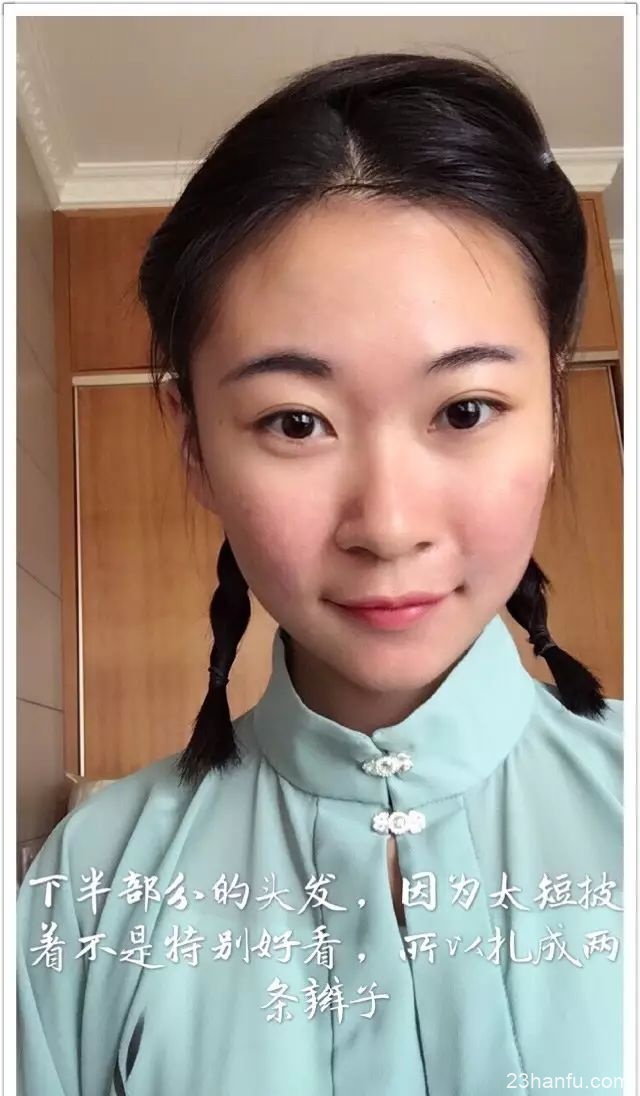 【Hanfu Hairstyle】Simple and Fresh Shoulder-Length Short Hair Tutorial-9