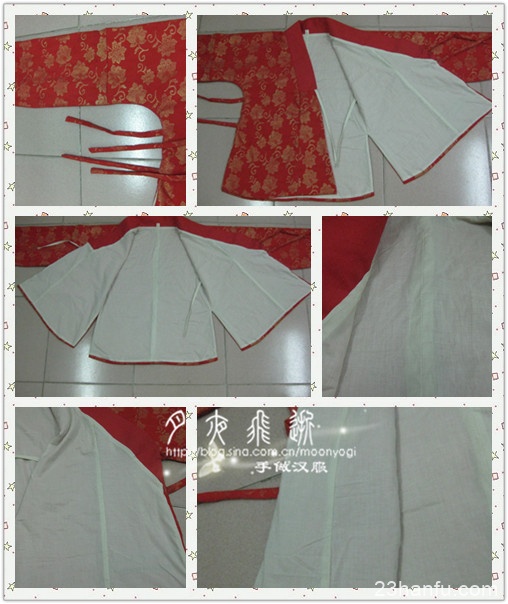 Ming Dynasty Style Upper Robe Making Process – Lining Tutorial-4