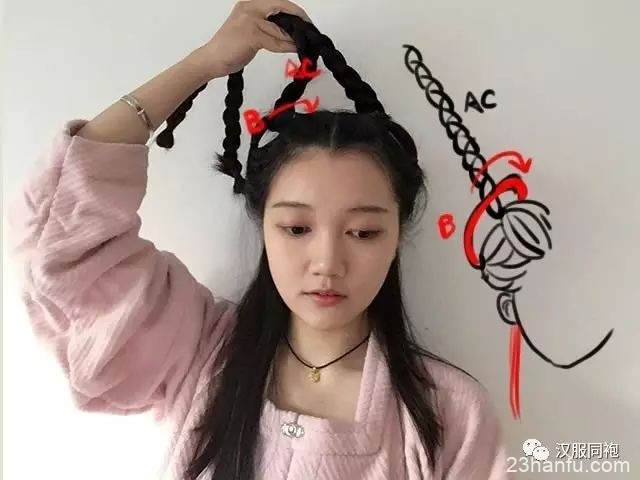 【Hanfu Hairstyle】No hair bun needed, just 6 steps to complete, very simple! You deserve it-5