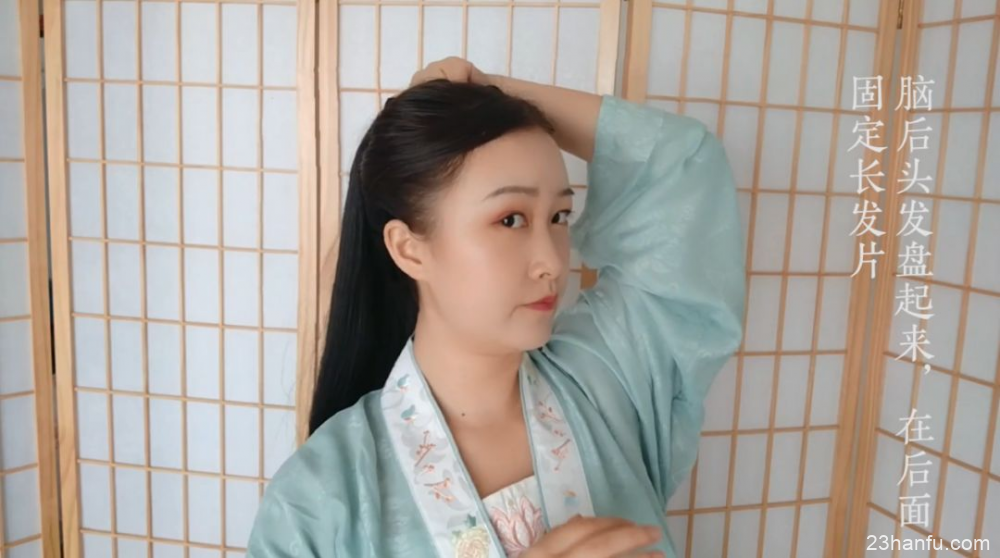 【Hanfu Hairstyle】A Simple and Gentle Hairstyle Tutorial with a Hair Bun-5