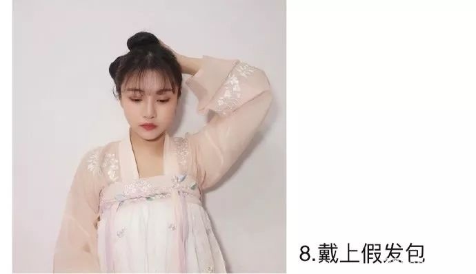 【Hanfu Hairstyles】Sweet Hairstyle Tutorial Suitable for Spring-9