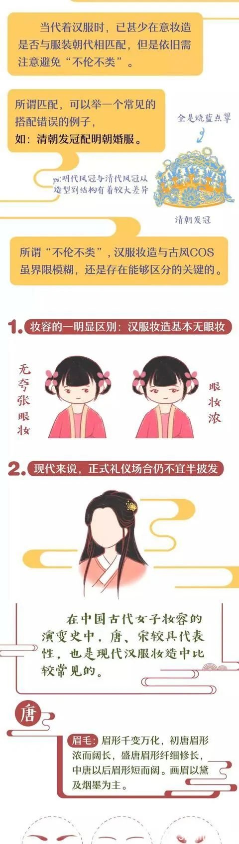 【Illustrated Guide to Hanfu Makeup】How to Apply Makeup When Wearing Hanfu?-3