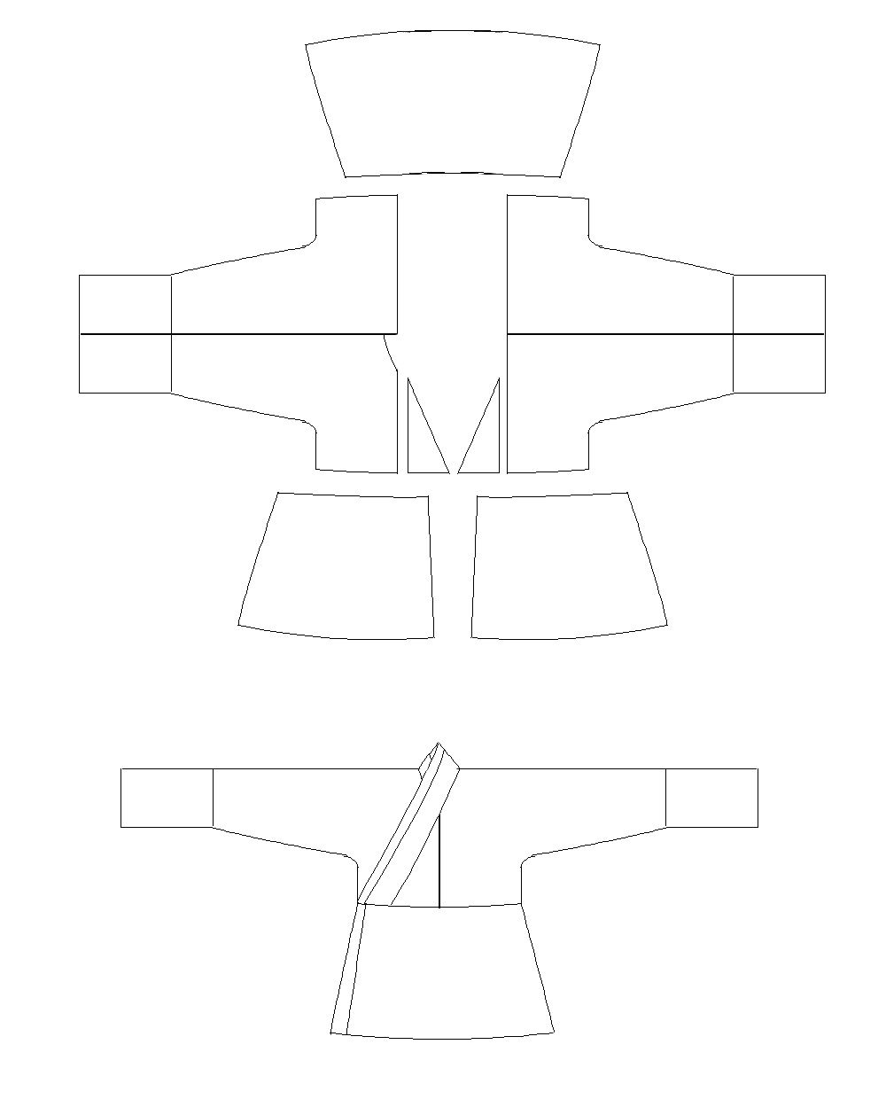 Clothing Pattern of the Rú (Rounded Collar Robe)-4