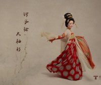 Ancient Hanfu Hand-painted Headwear, Hand-painted Ancient Clothing Hanfu