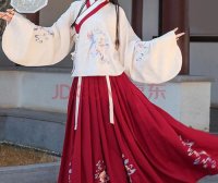 Traditional Chinese Clothing Drawing Materials, Hanfu and Lantern Festival Elements