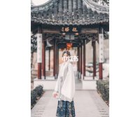 Hanfu Men’s Ruqun in Historical Costumes, Hanfu with High-Chest Ruqun in Ancient Style