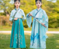 Hanfu in Light Green, Green Series for Men