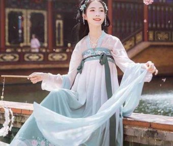 Ancient Style Hanfu Long Sleeve Shirt for Children, Ancient Style Pink Long Sleeve Hanfu for Children