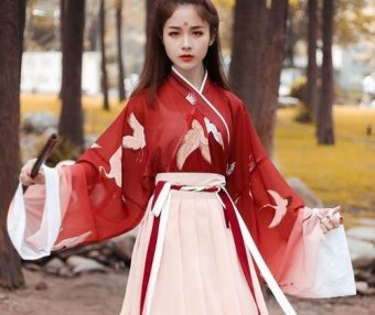 Hanfu Tang Style Dress with Chest-Level Ruqun