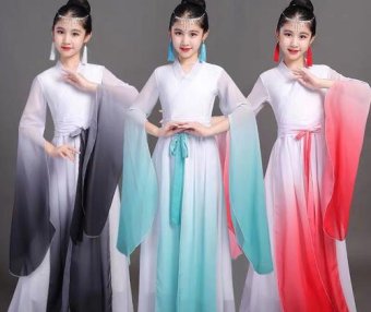 Women in Traditional Hanfu Costumes, Ancient Opera and Dance