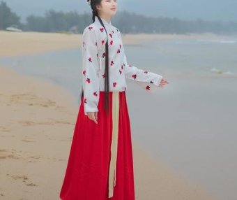 Splendid Red Ming Dynasty Hanfu Blooming in the Humble Administrator’s Garden